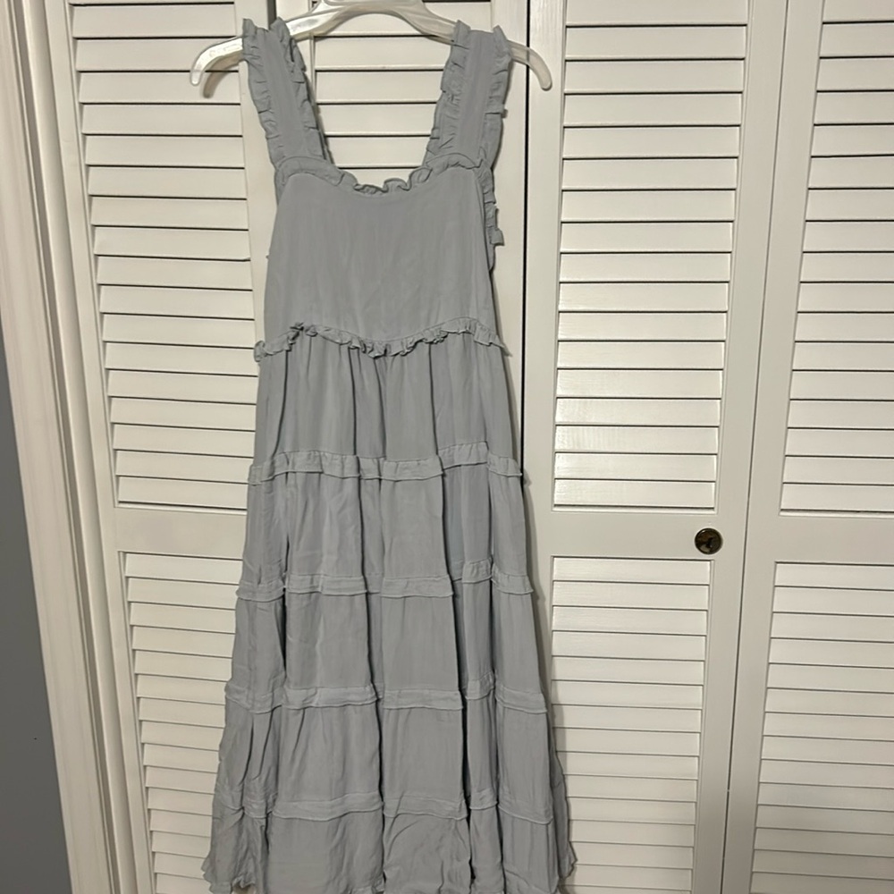 Light blue maxi dress